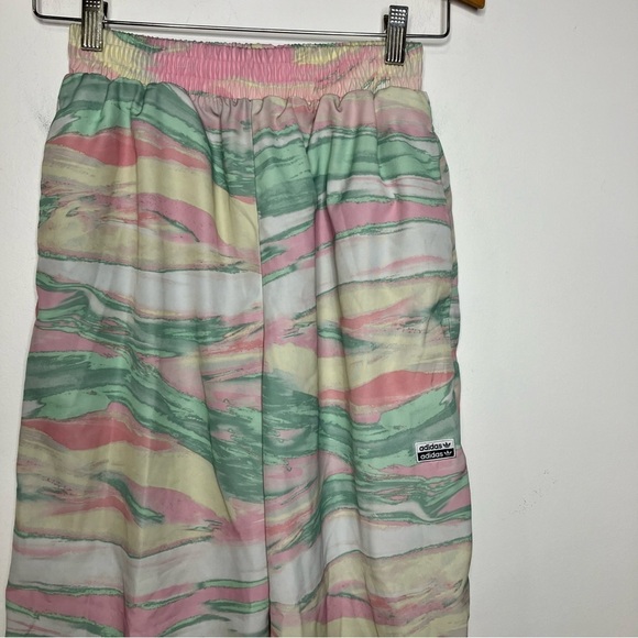 Adidas marbled track joggers pink green size small - Picture 4 of 10